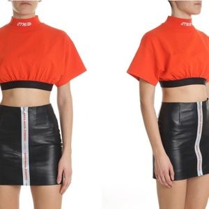 [nwt] HERON PRESTON Turtleneck Crop Top